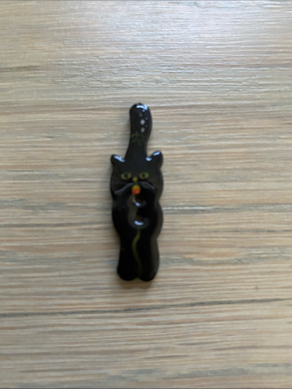 Mill Hill Black Cat Button